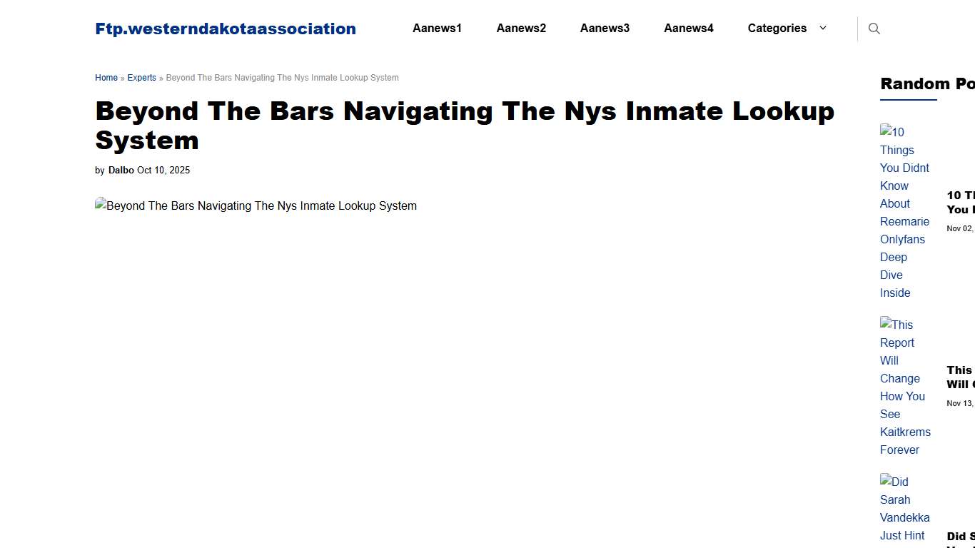 Beyond The Bars Navigating The Nys Inmate Lookup System